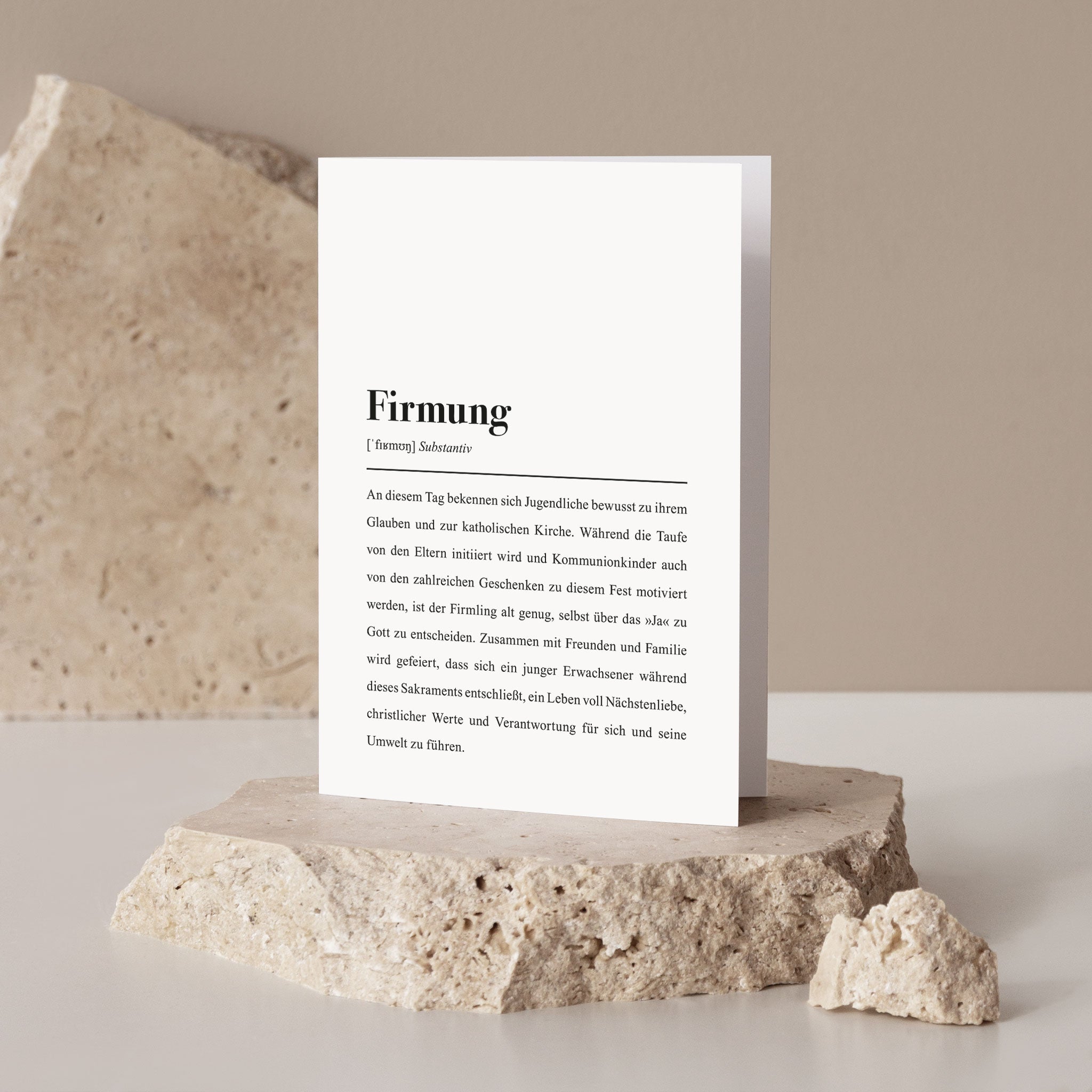 Billet als Glückwunsch zum Fest