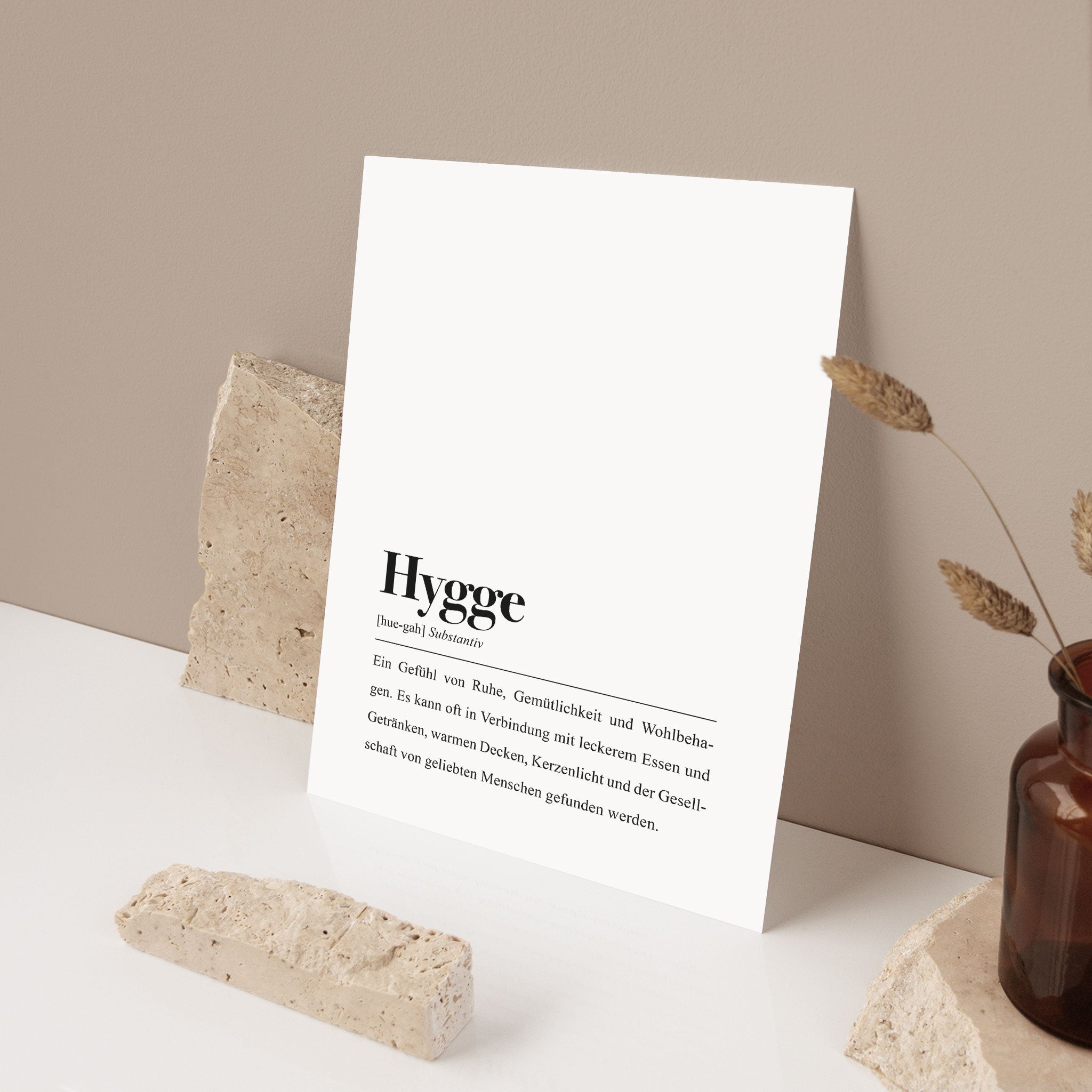 Lustiger Text als Dekoration: Was bedeutet Hygge?