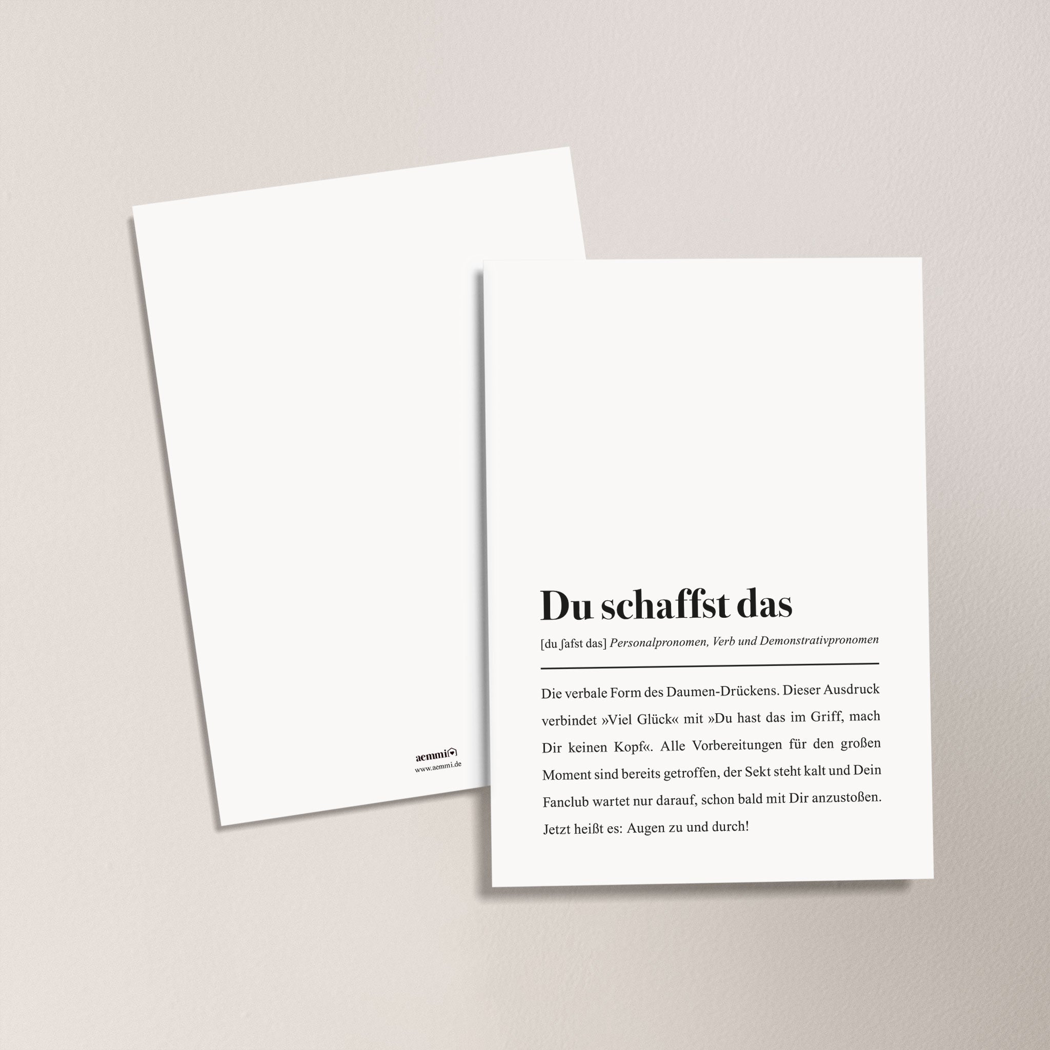 Glückwunschkarte für Neubeginn