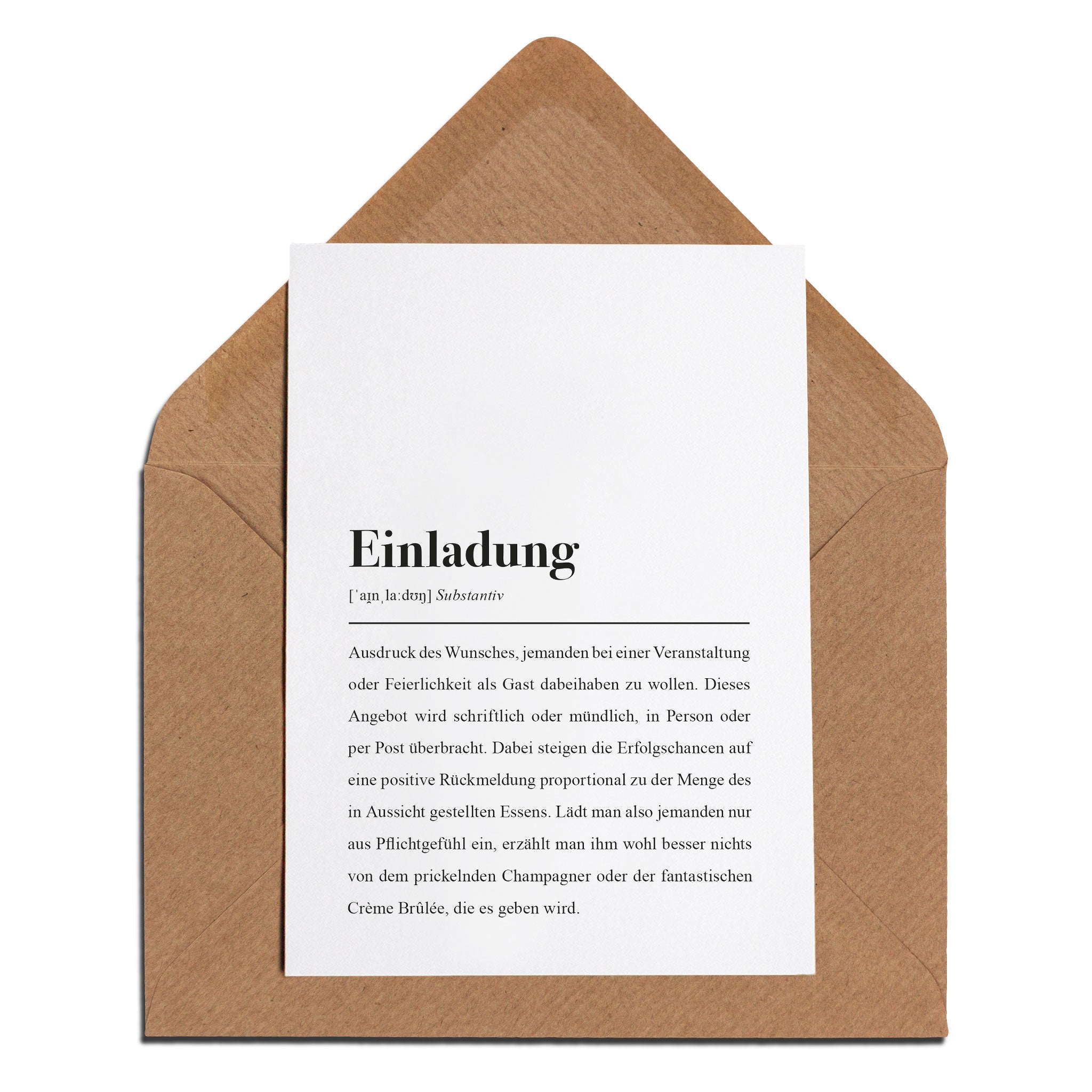 Idee für Einladung zur Wohnungseinweihung