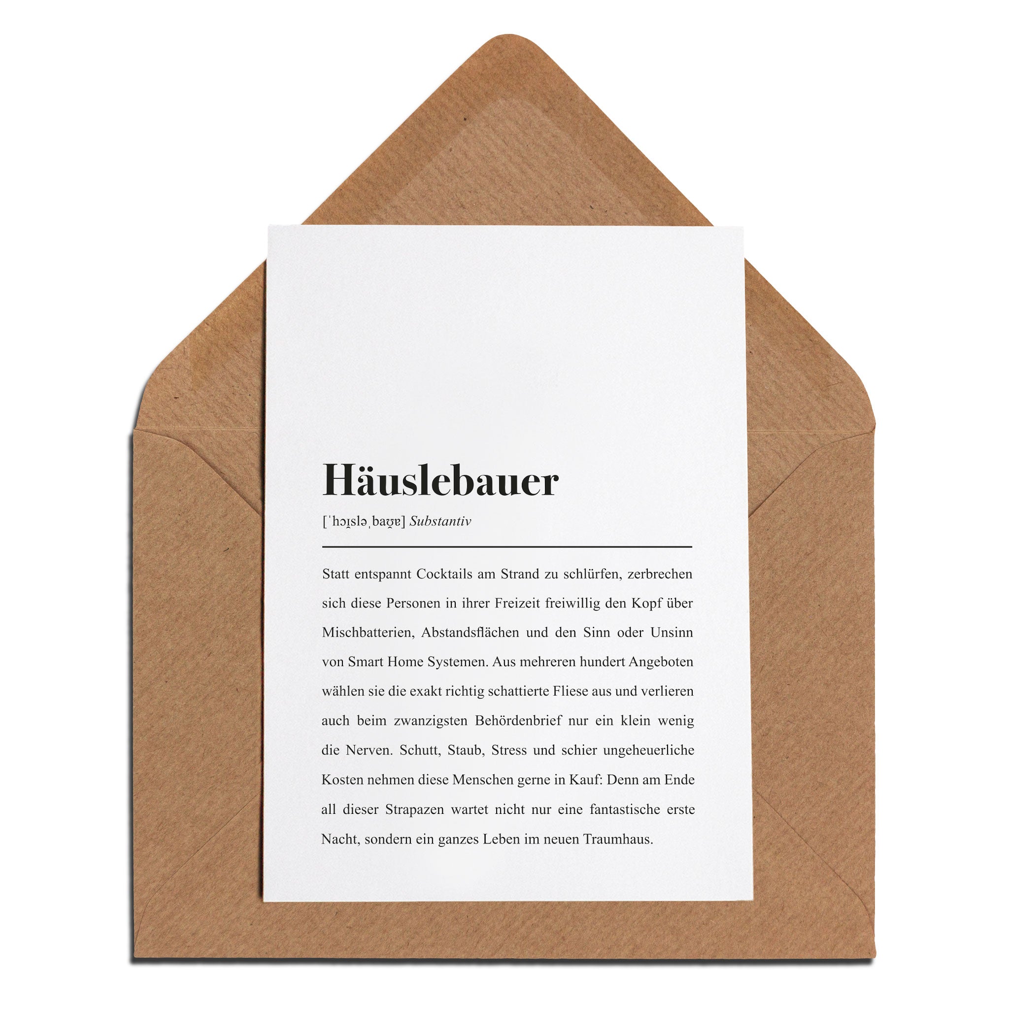 Zum Hausbau oder zum Einzug: Dieses Mitbringsel kommt immer gut an.