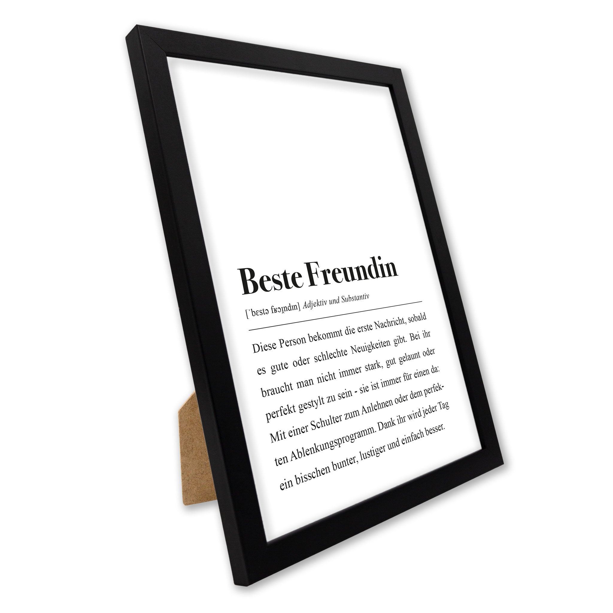 Beste Freundin Definition Plakat von aemmi