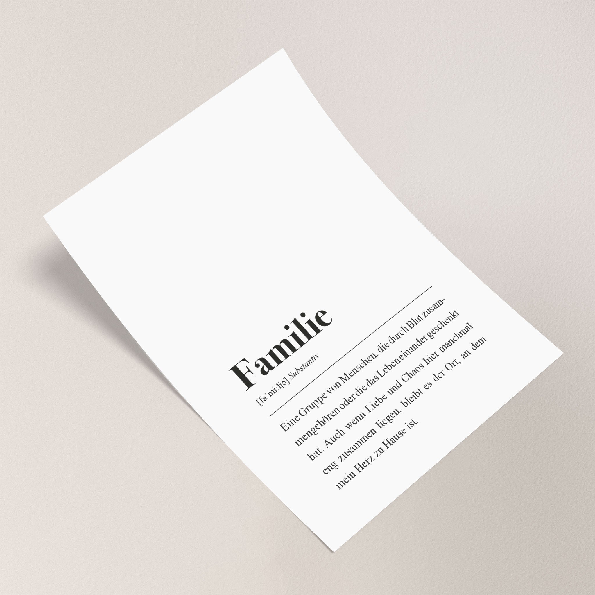 Kunstdruck We are Family