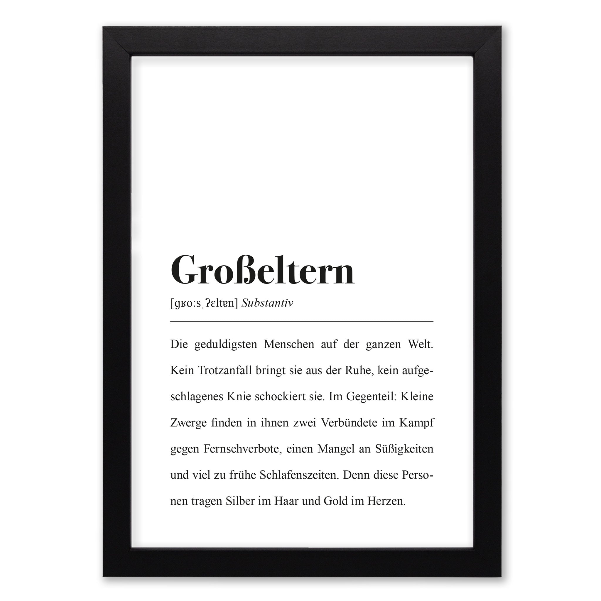 Großeltern, Substantiv: Die geduldigsten Menschen auf der ganzen Welt.