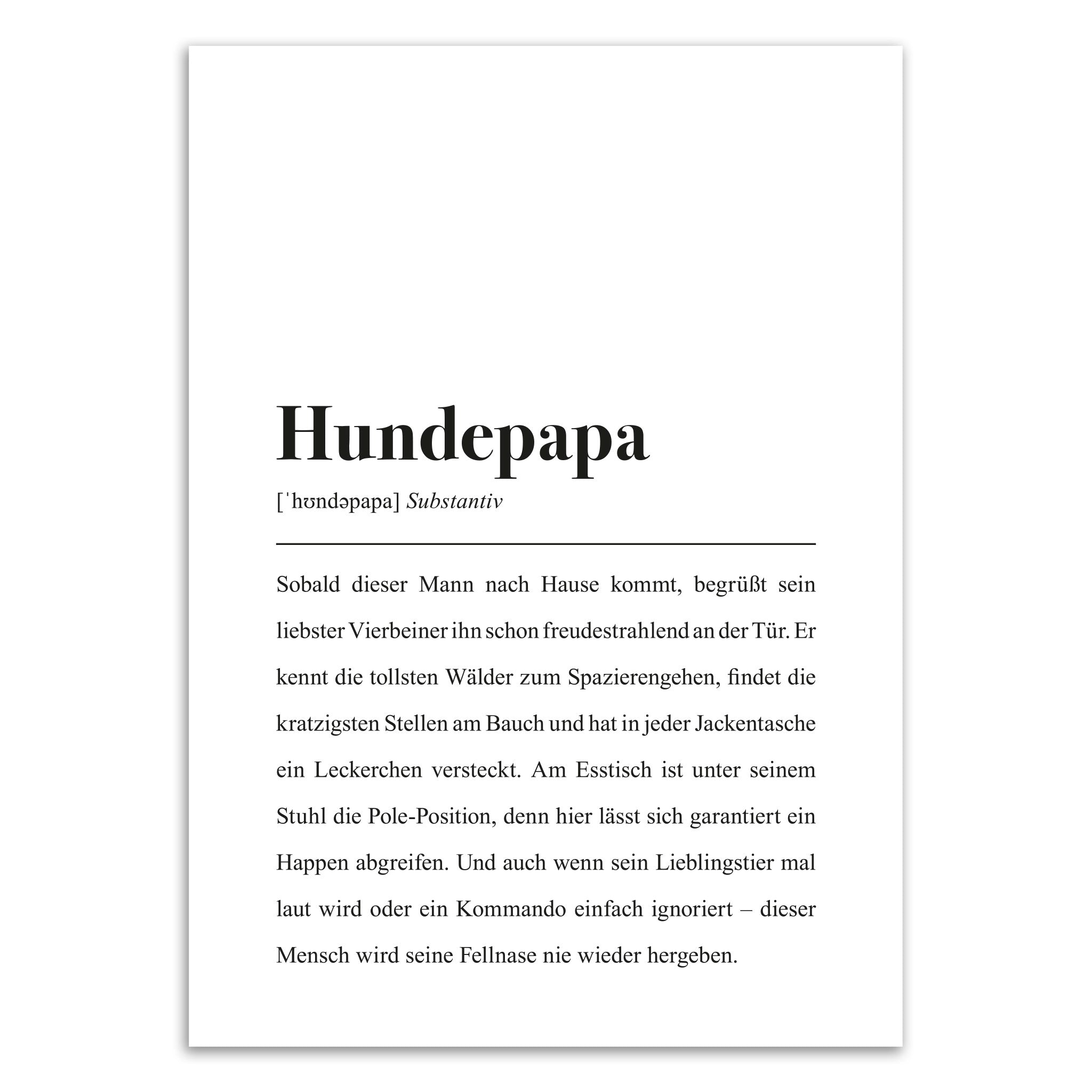 Deko für Hunde Papas