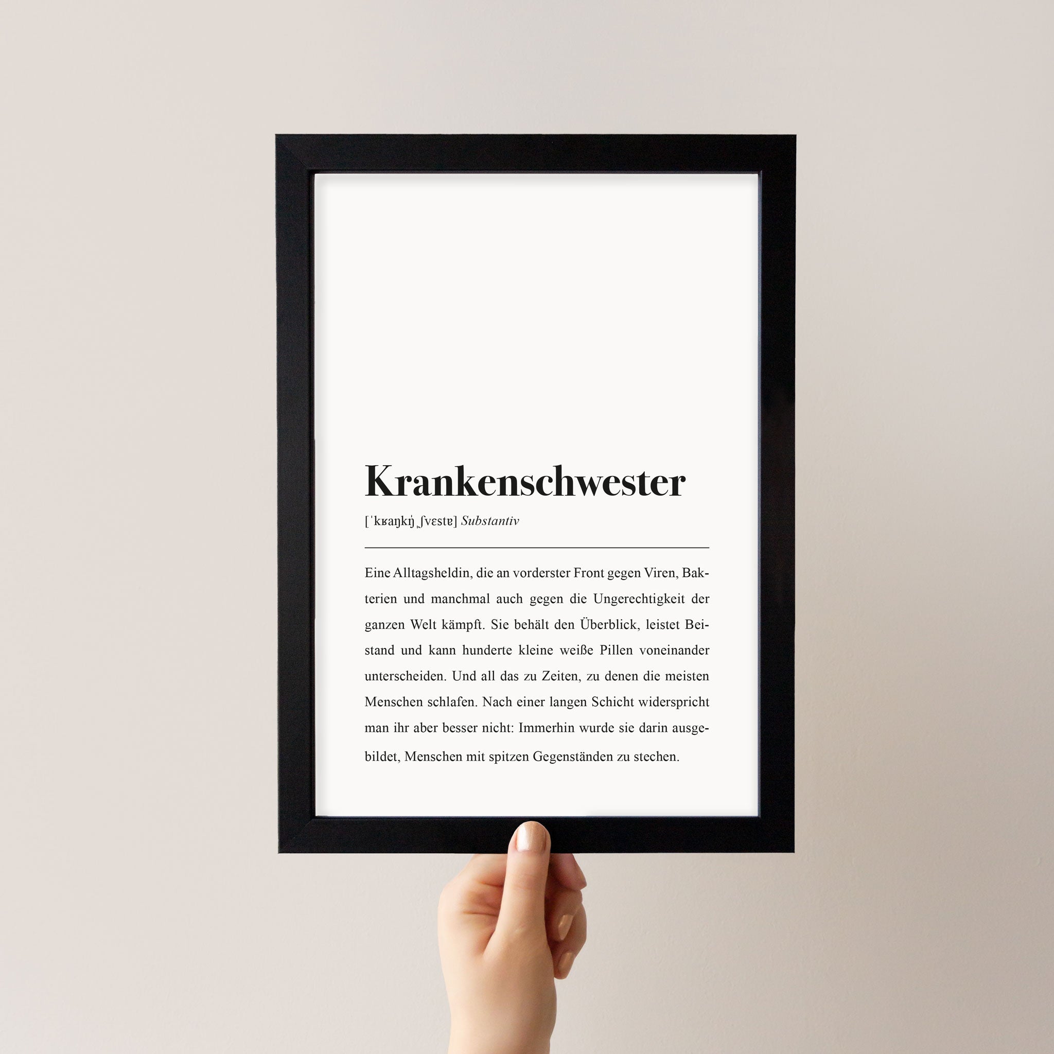 Geschenk zum Abschluss Pflege Examen