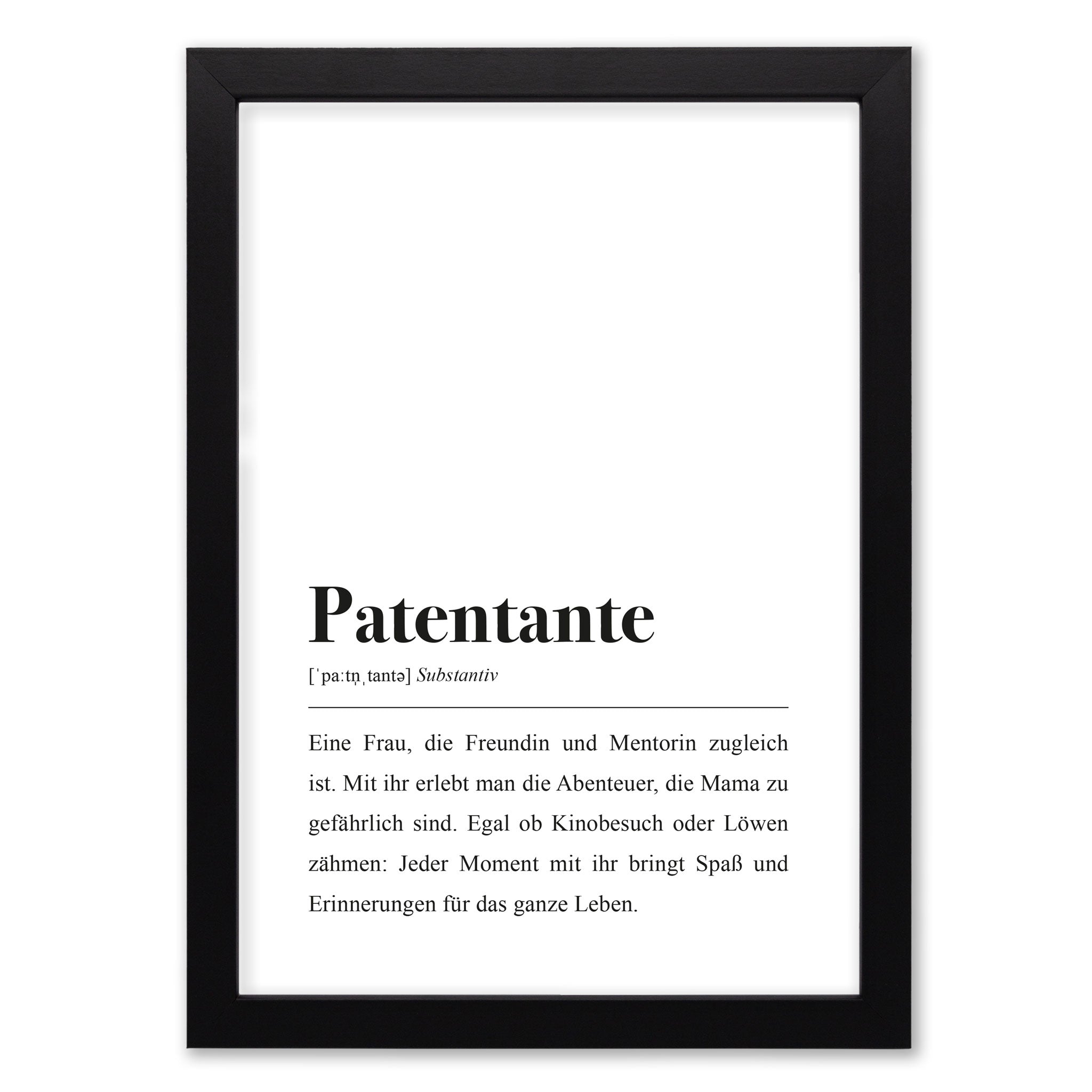 Patentante Definition: Poster von aemmi
