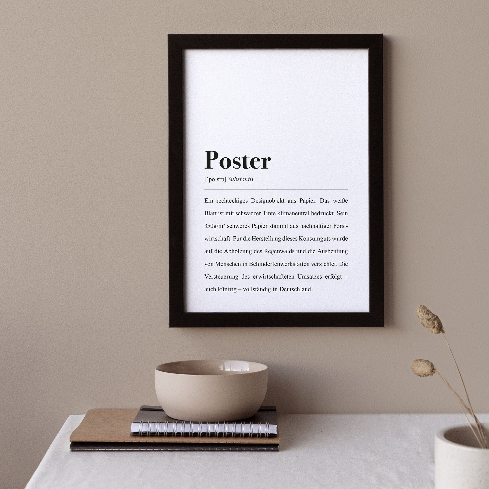 Poster Definition: DIN A4 Poster