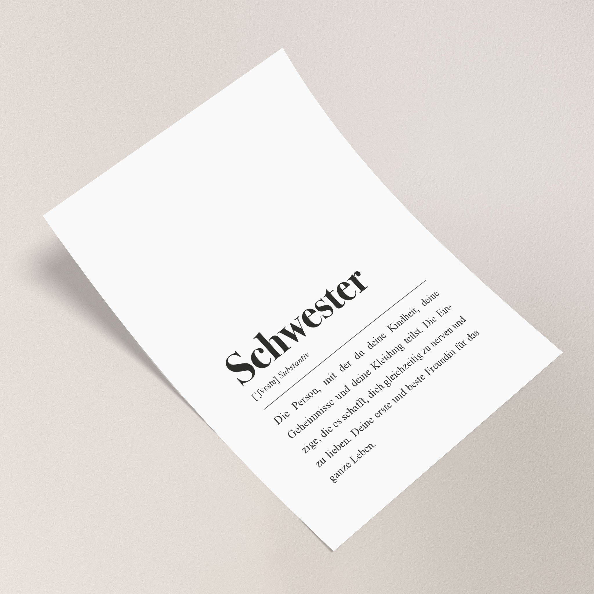 Geschenk für Schwesterherz zum Geburtstag