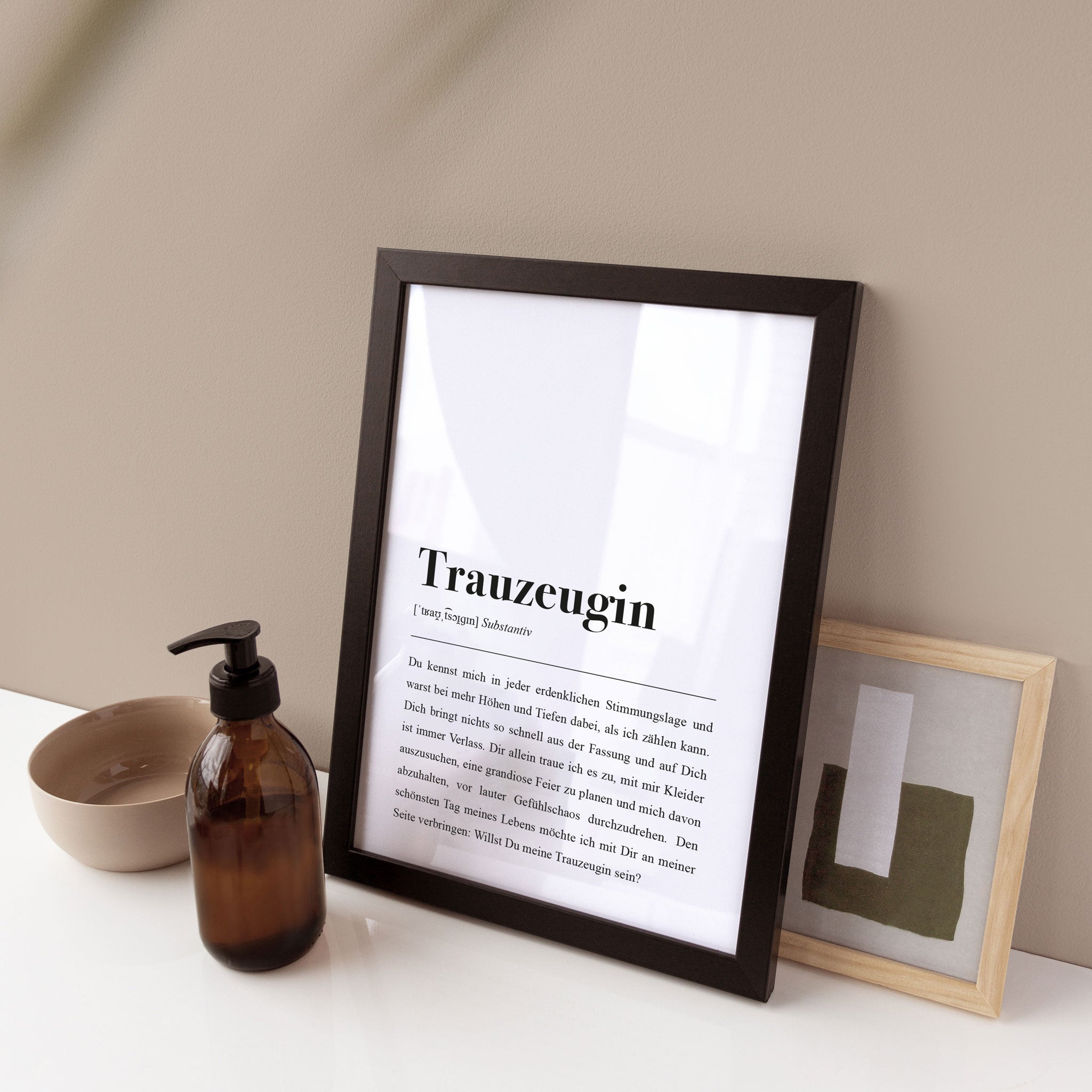 Trauzeugin Definition: Spruch-Poster von aemmi