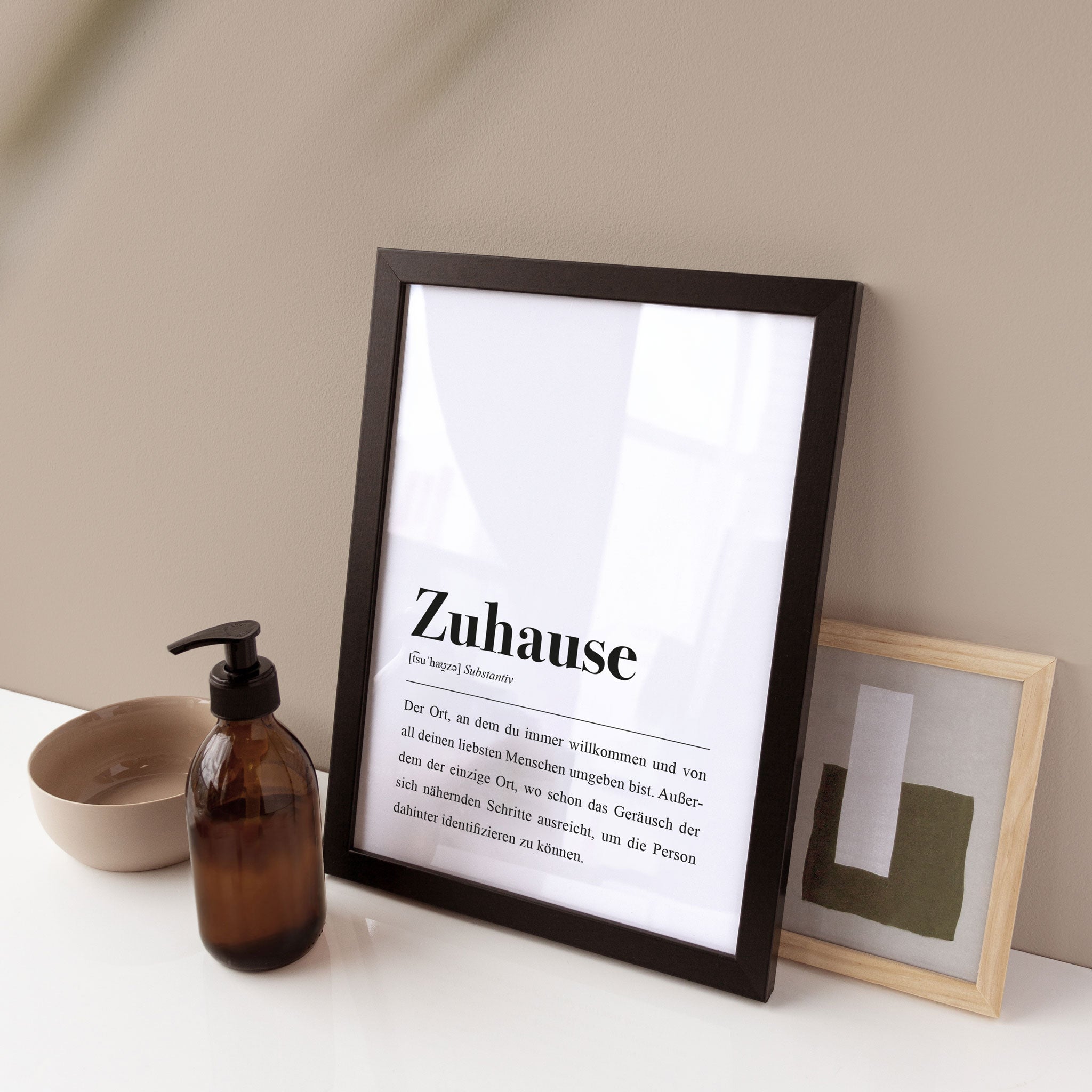 Zuhause Definition: Poster von aemmi