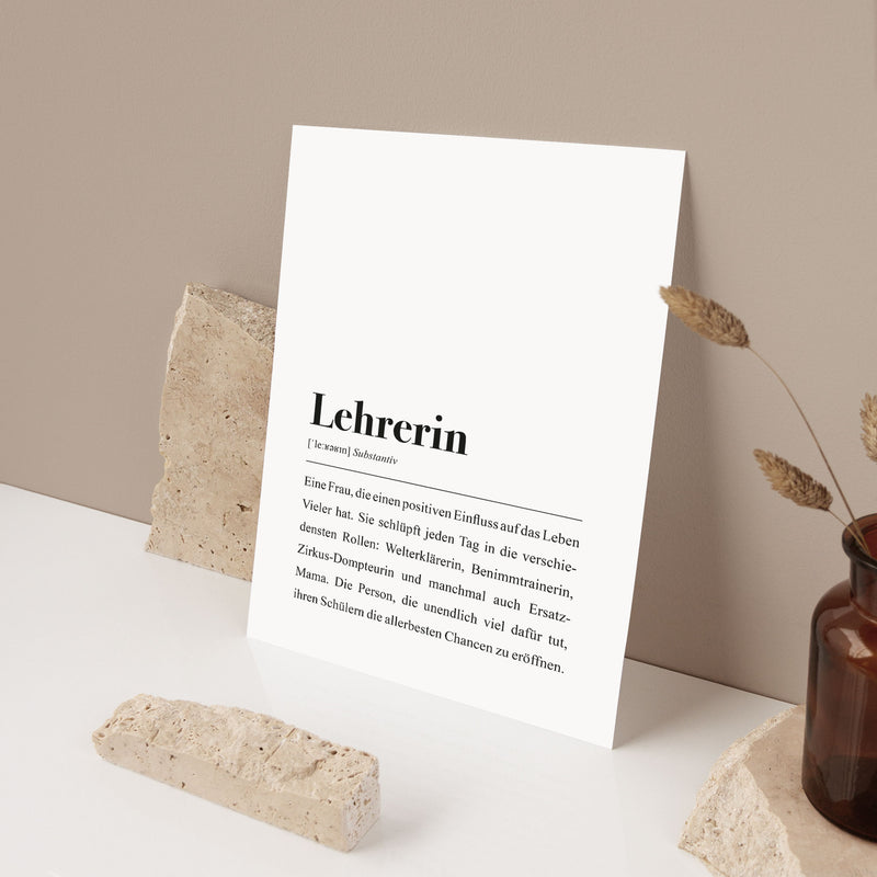 Endlich Lehrerin: Geschenk zum bestandenen Staatsexamen