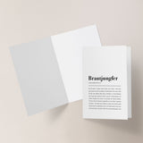 Kleines Geschenk für die Brautjungfer zur Hochzeit