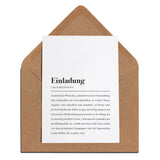 Idee für Einladung zur Wohnungseinweihung