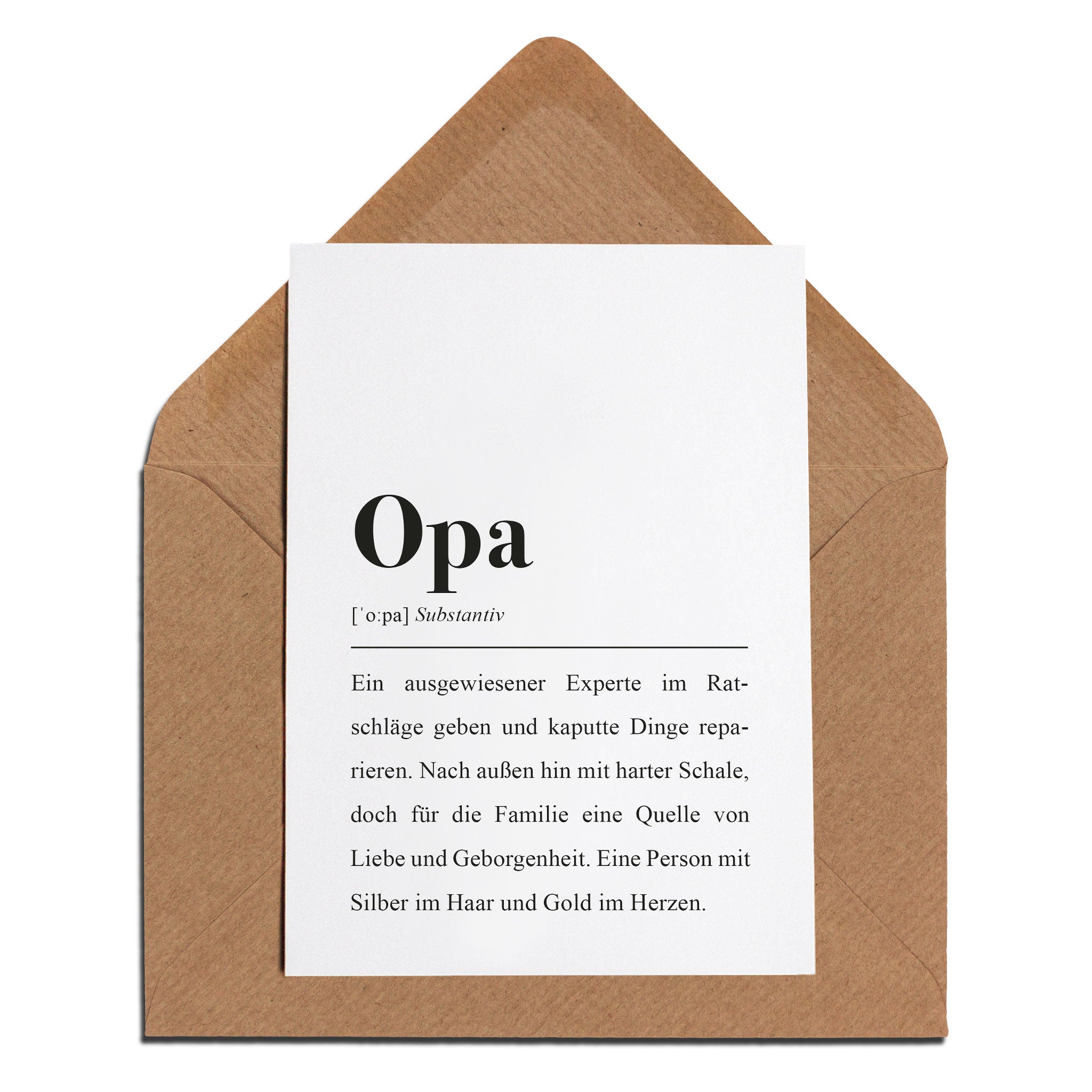 Dem Papa ankündigen: Ich bin schwanger, du wirst Opa! Mit unserer "Hallo, ich bin unterwegs" Karte an die Großeltern!