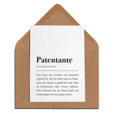 Ein Taufgeschenk und Antrag in einem: Möchtest du meine Patin sein?