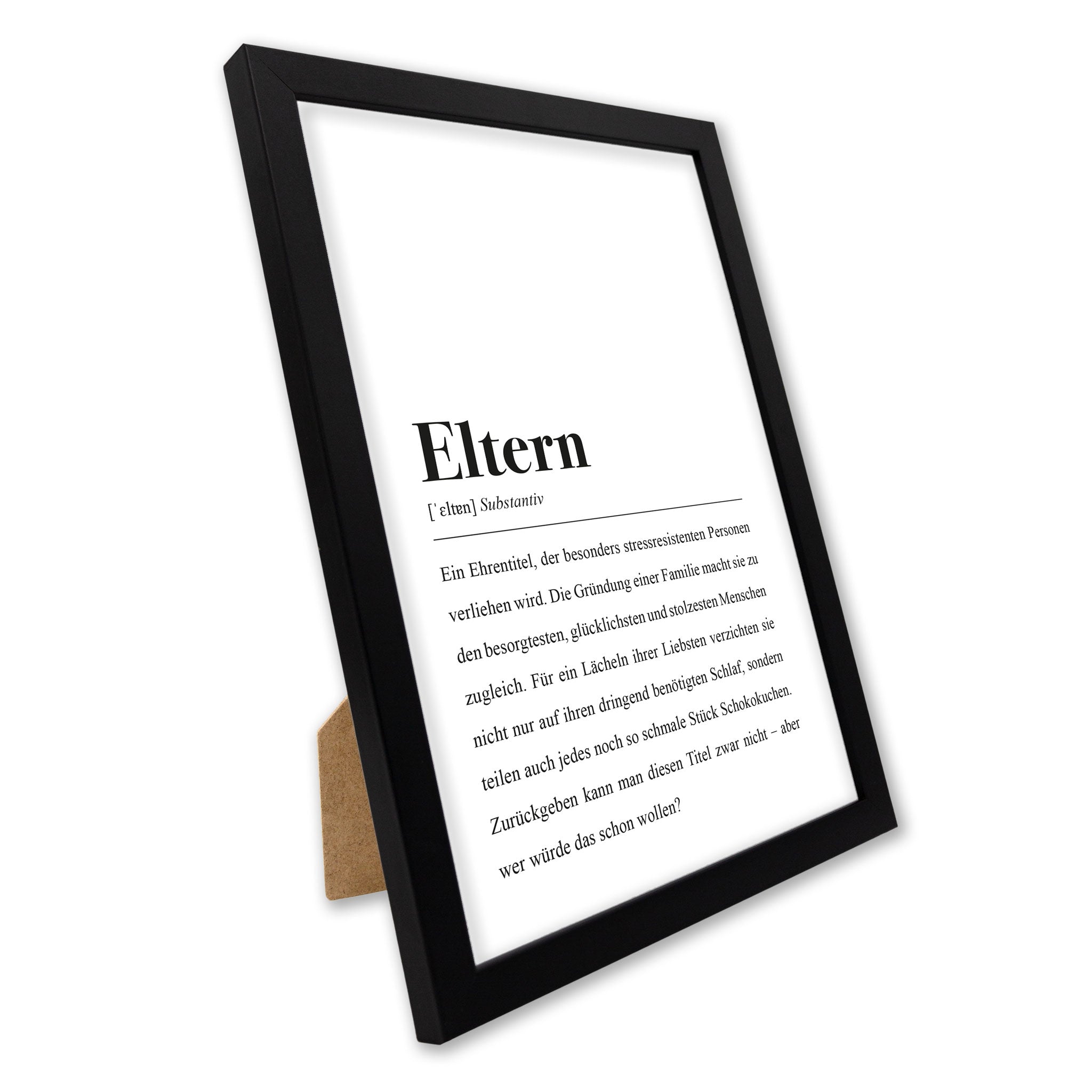 Eltern Definition: DIN A4 Poster