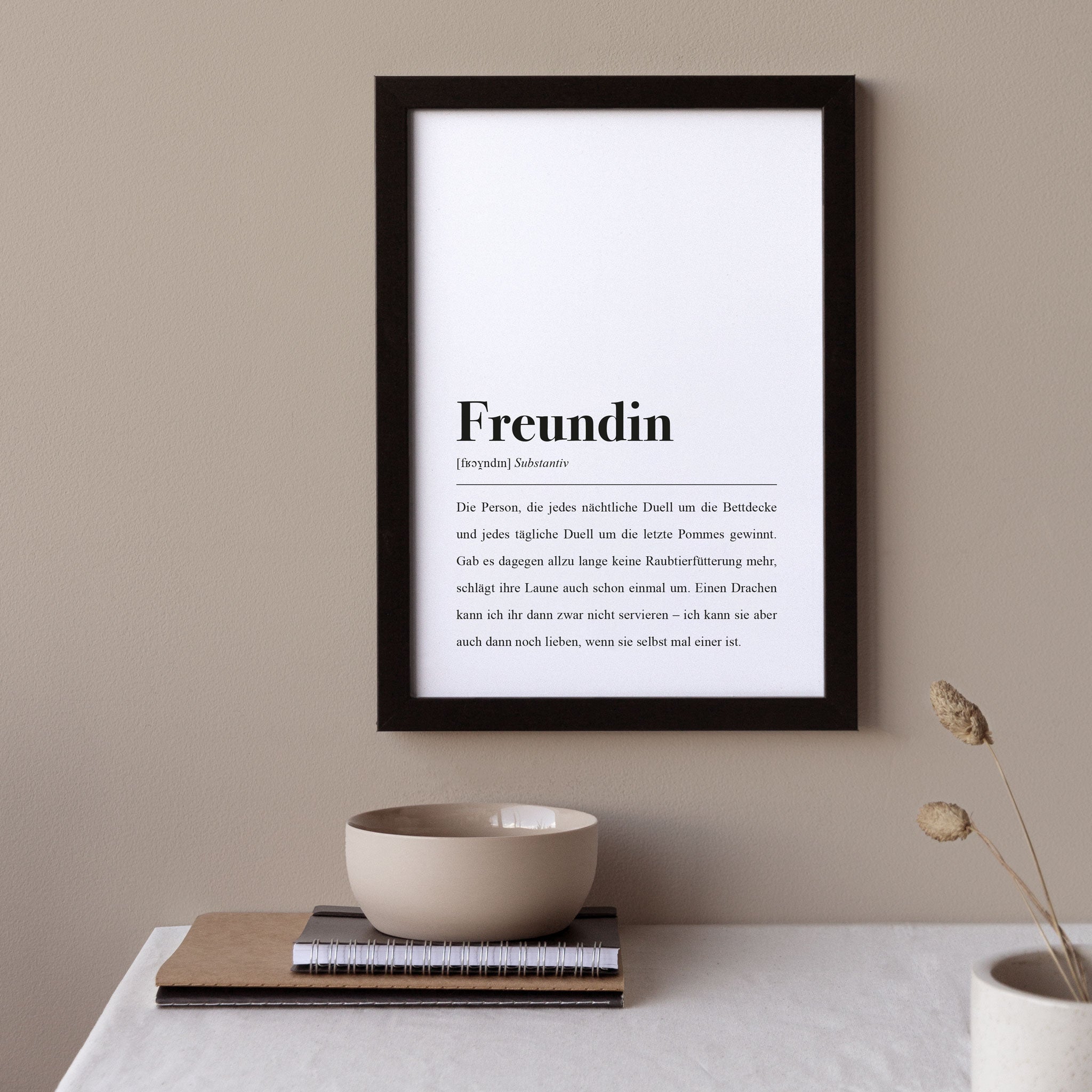 Poster "Freundin" für Beziehungen von aemmi