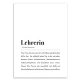 Dankeschön Spruch-Bild für die Lieblingslehrerin