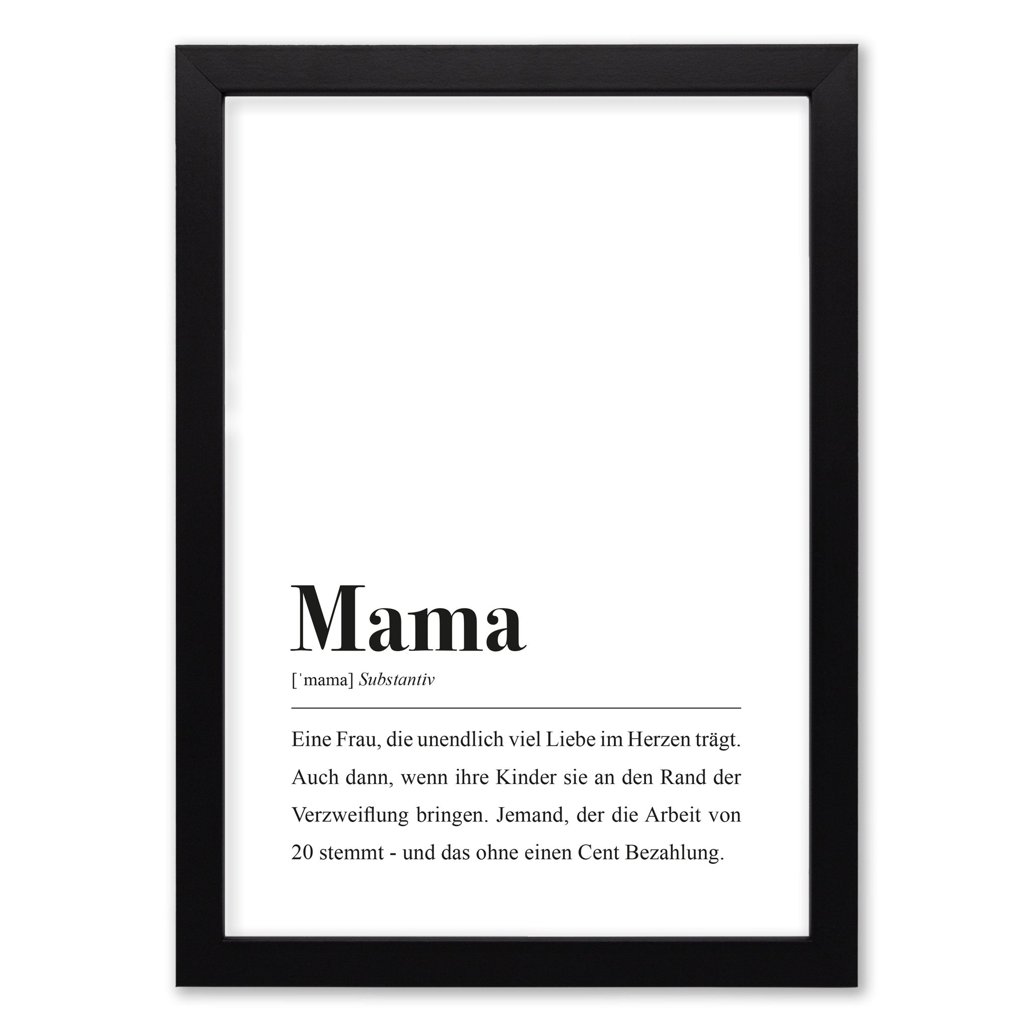Mama Definition Poster von aemmi