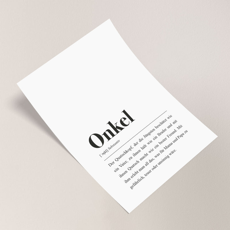 Hallo Onkel: Baby ankündigen mit diesem Text