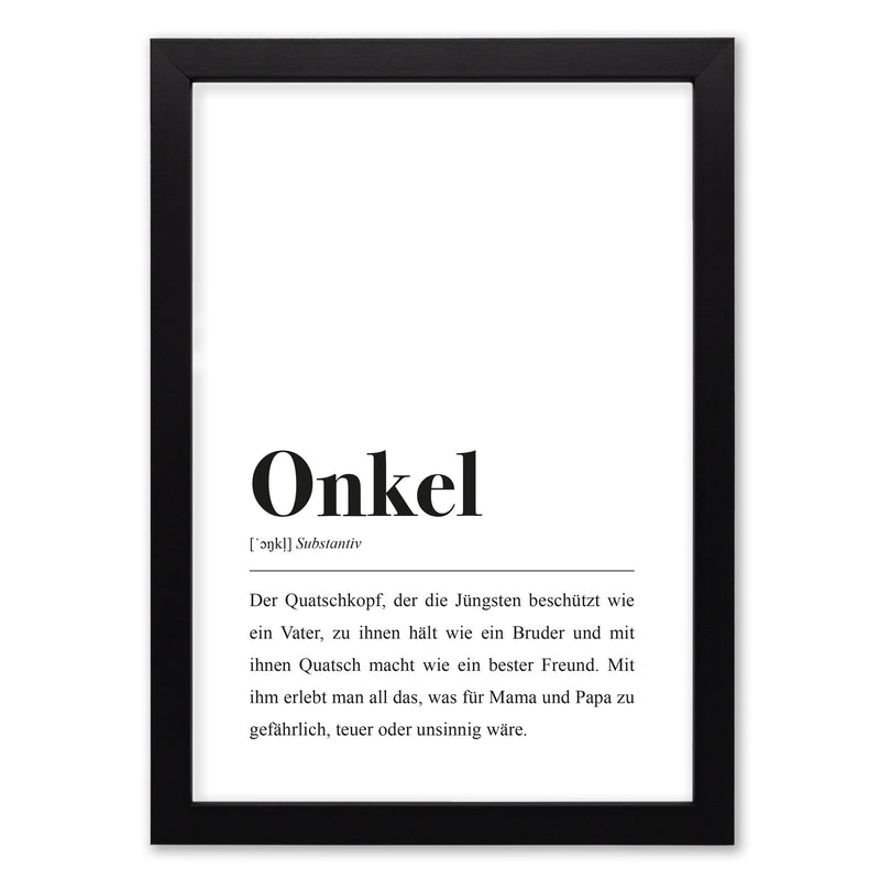 Onkel Definition Poster von aemmi