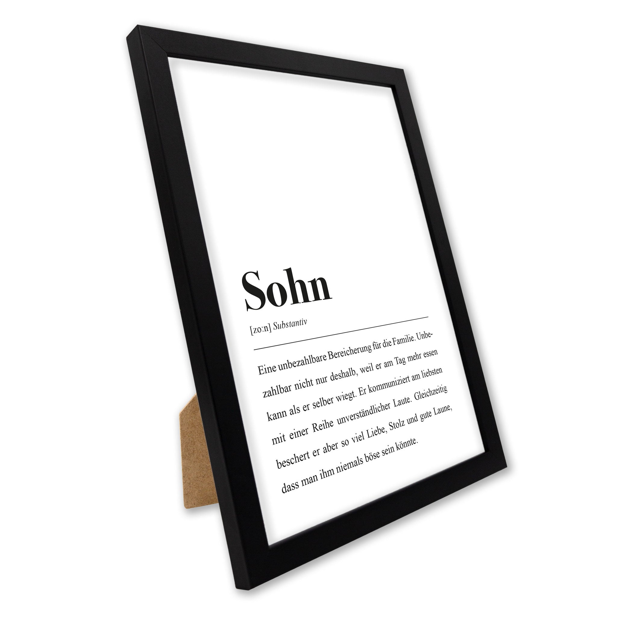 aemmi Poster "Sohn" Spruch-Bild im Rahmen