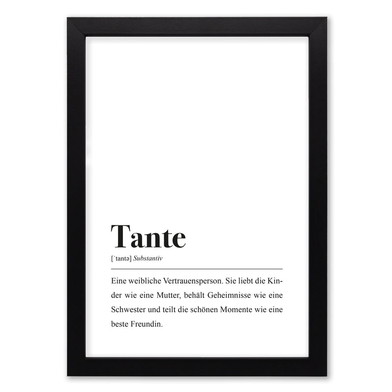 Tante Definition: Poster von aemmi