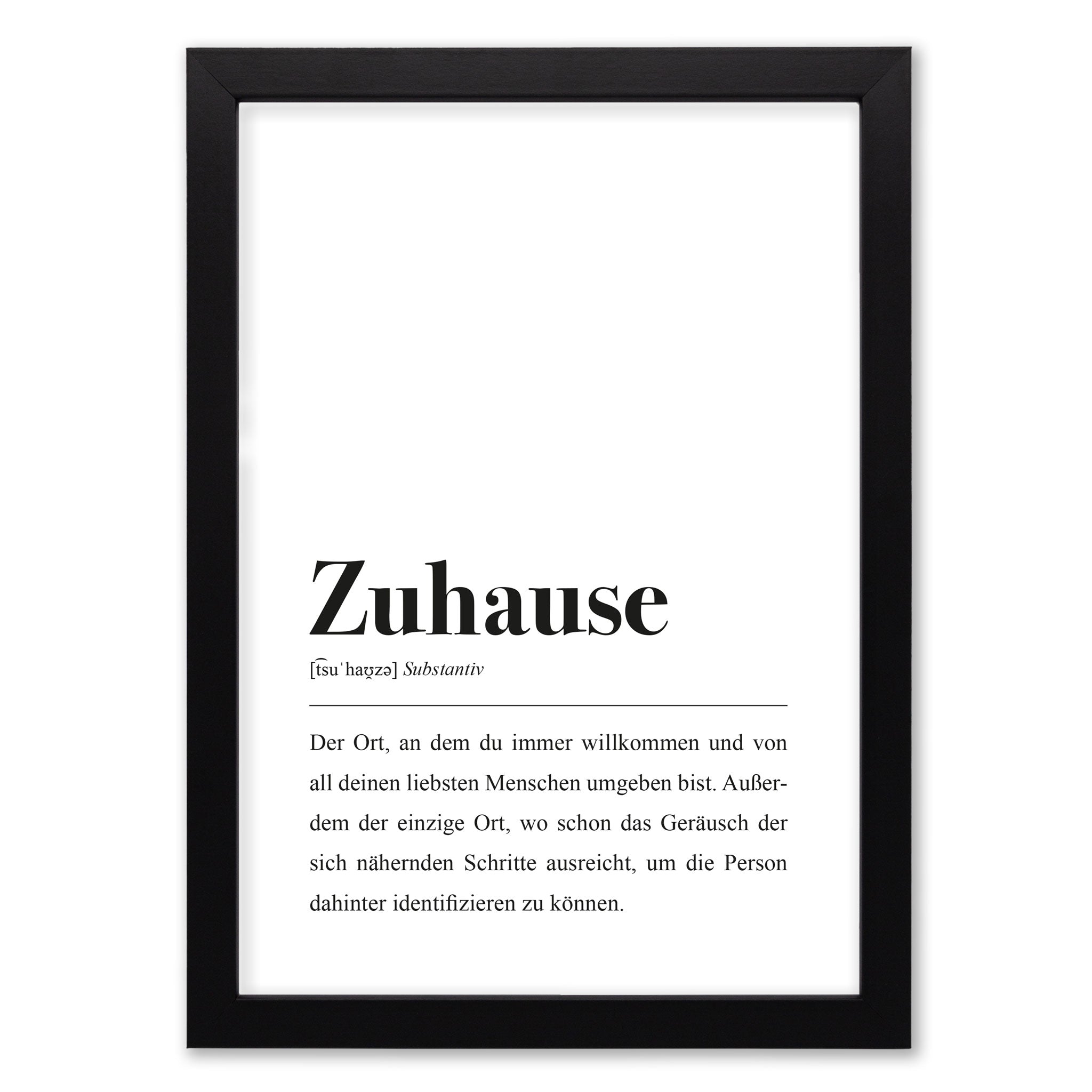Zuhause Definition: Poster von aemmi