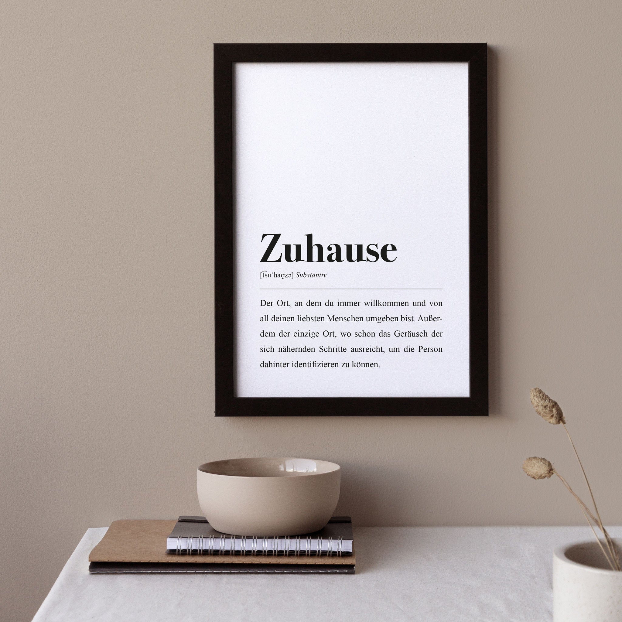 Zuhause Definition: Poster von aemmi