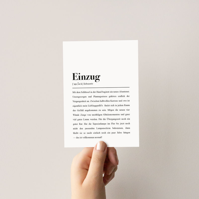 Einweihungsgeschenk für die neue Wohnung
